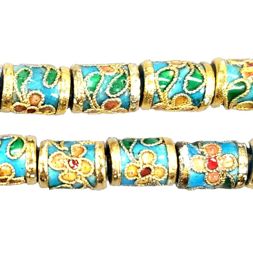 CLOISONNE DURM 7X9MM TURQUOISE